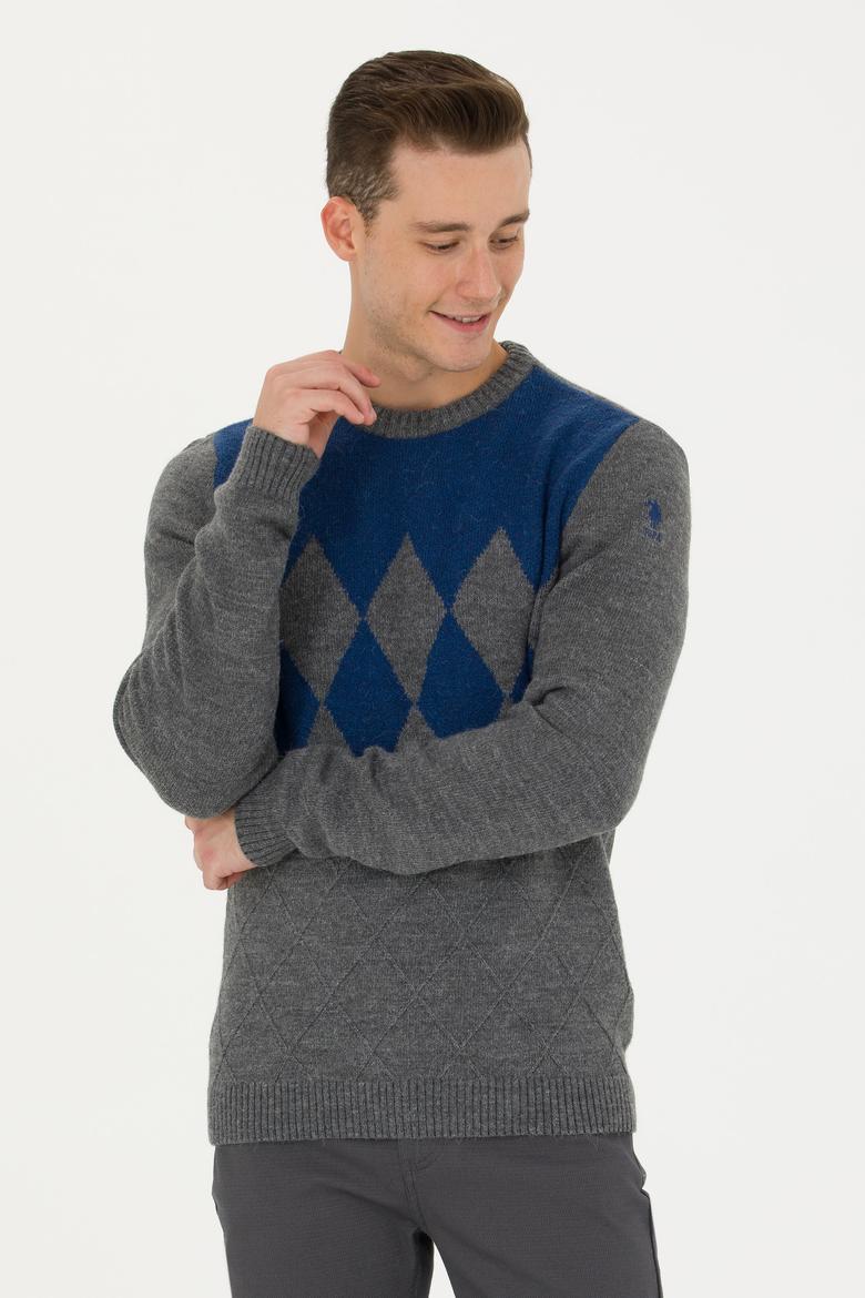 Erkek Gri Melanj Kazak - 50272102023