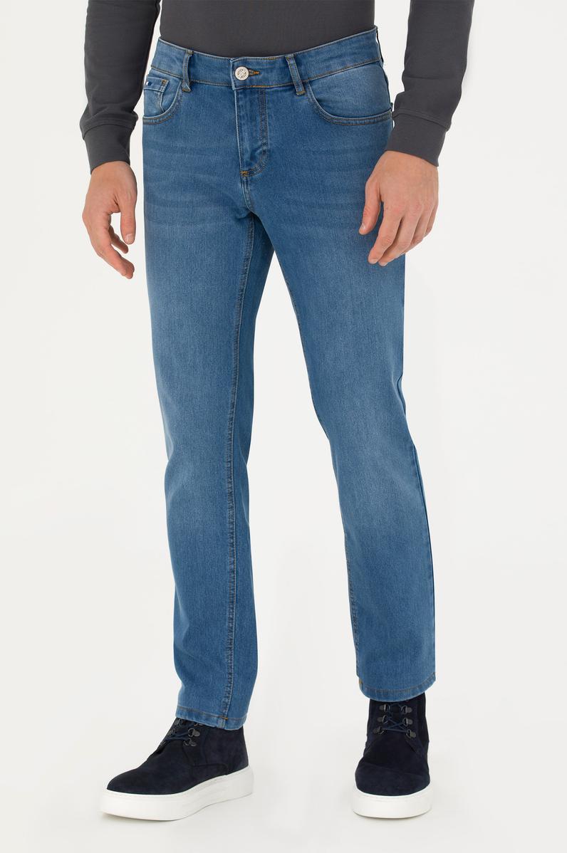 Erkek Açık Mavi Jean Pantolon