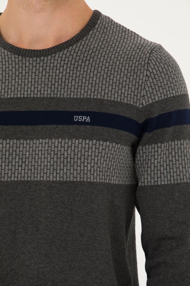 Erkek Antrasit Melanj Kazak - 50272107001