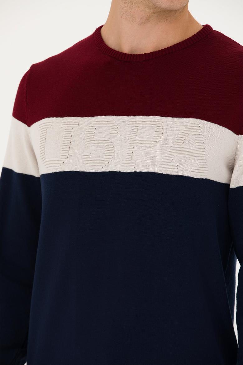 Erkek Bordo Kazak - 50272119037