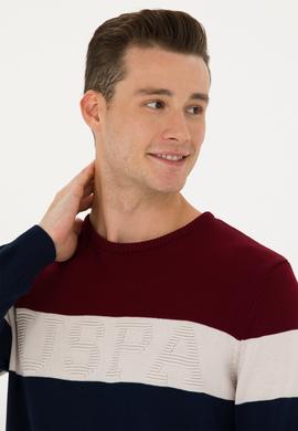 Erkek Bordo Kazak - 50272119037