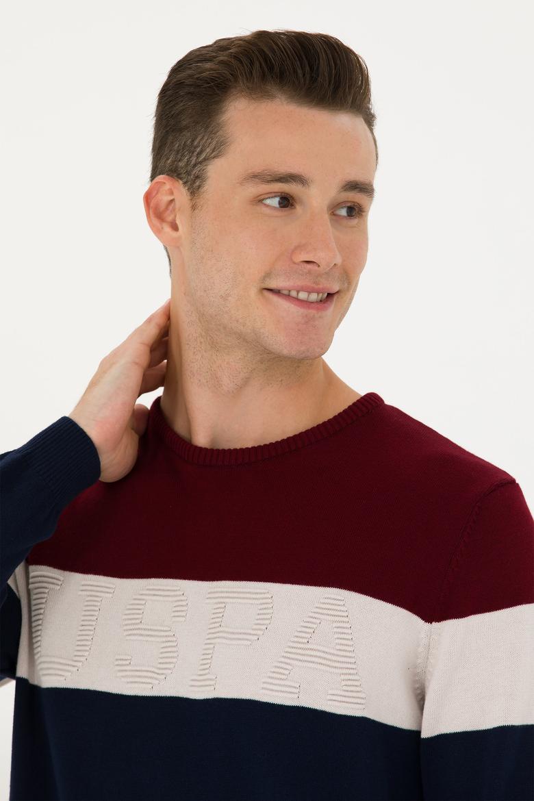 Erkek Bordo Kazak - 50272119037