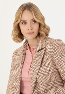 Kadın Kahverengi Kaşe Kaban - 50273144008