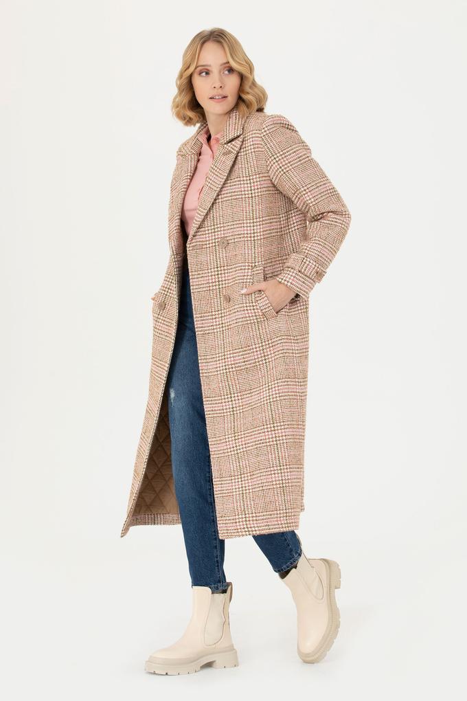 Kadın Kahverengi Kaşe Kaban