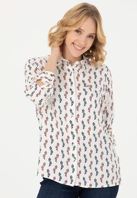 Kadın Bordo Uzun Kollu Gömlek - 50272032034