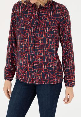 Kadın Lacivert Uzun Kollu Gömlek - 50272155003