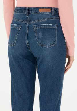 Kadın Koyu Mavi Jean Pantolon - 50272284005