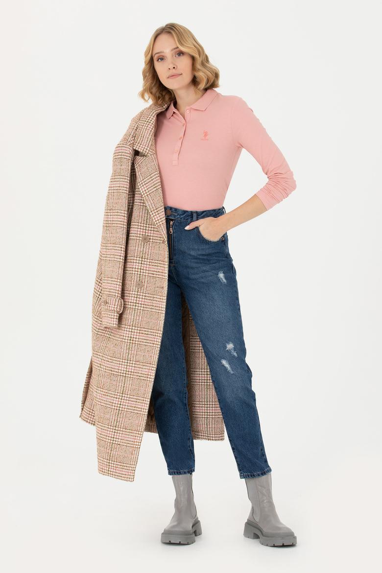 Kadın Koyu Mavi Jean Pantolon