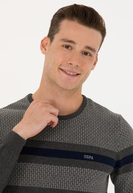 Erkek Antrasit Melanj Kazak - 50272107001