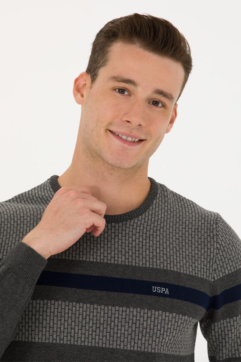 Erkek Antrasit Melanj Kazak - 50272107001