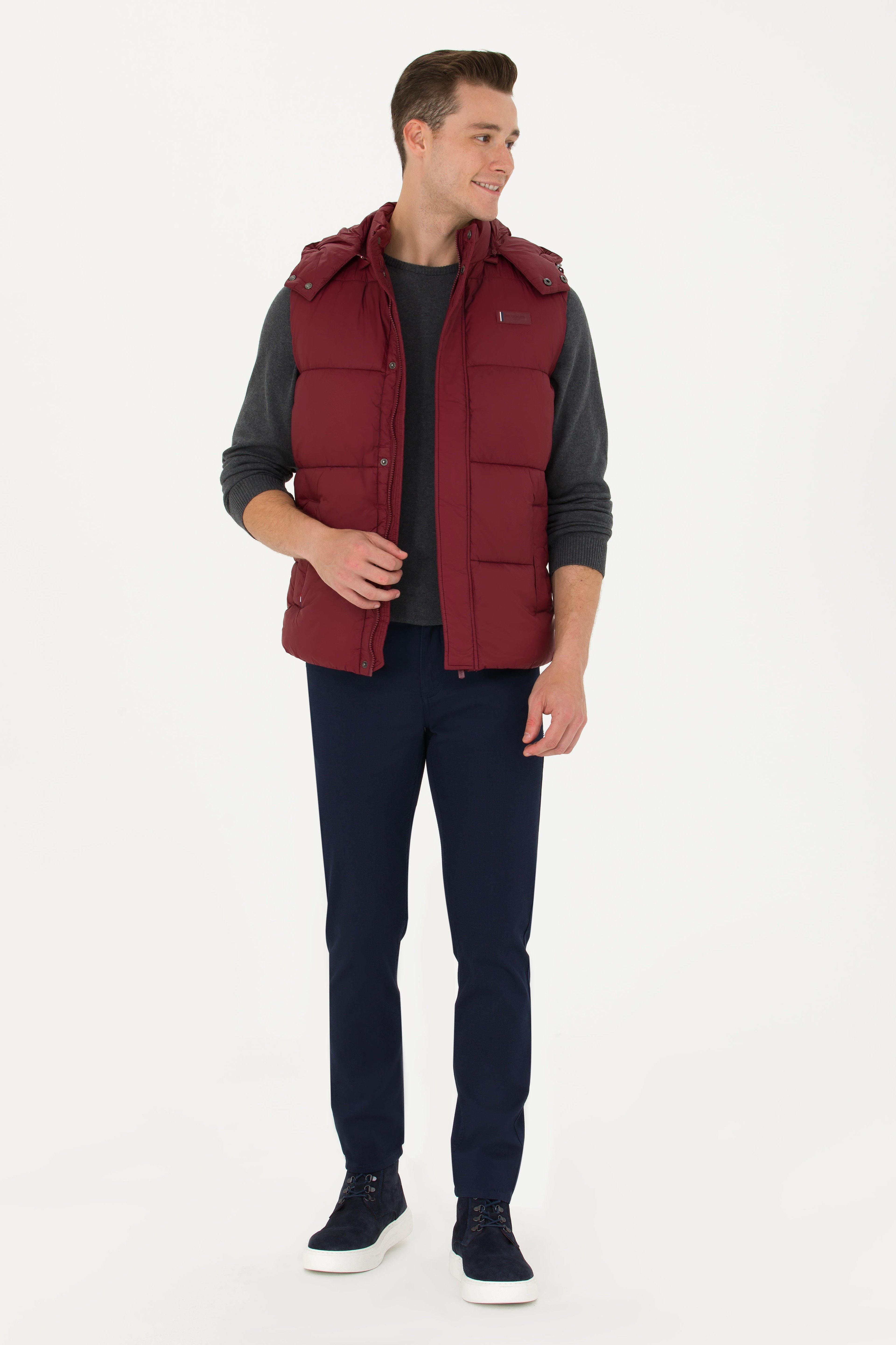 Erkek Bordo Yelek - Image 4