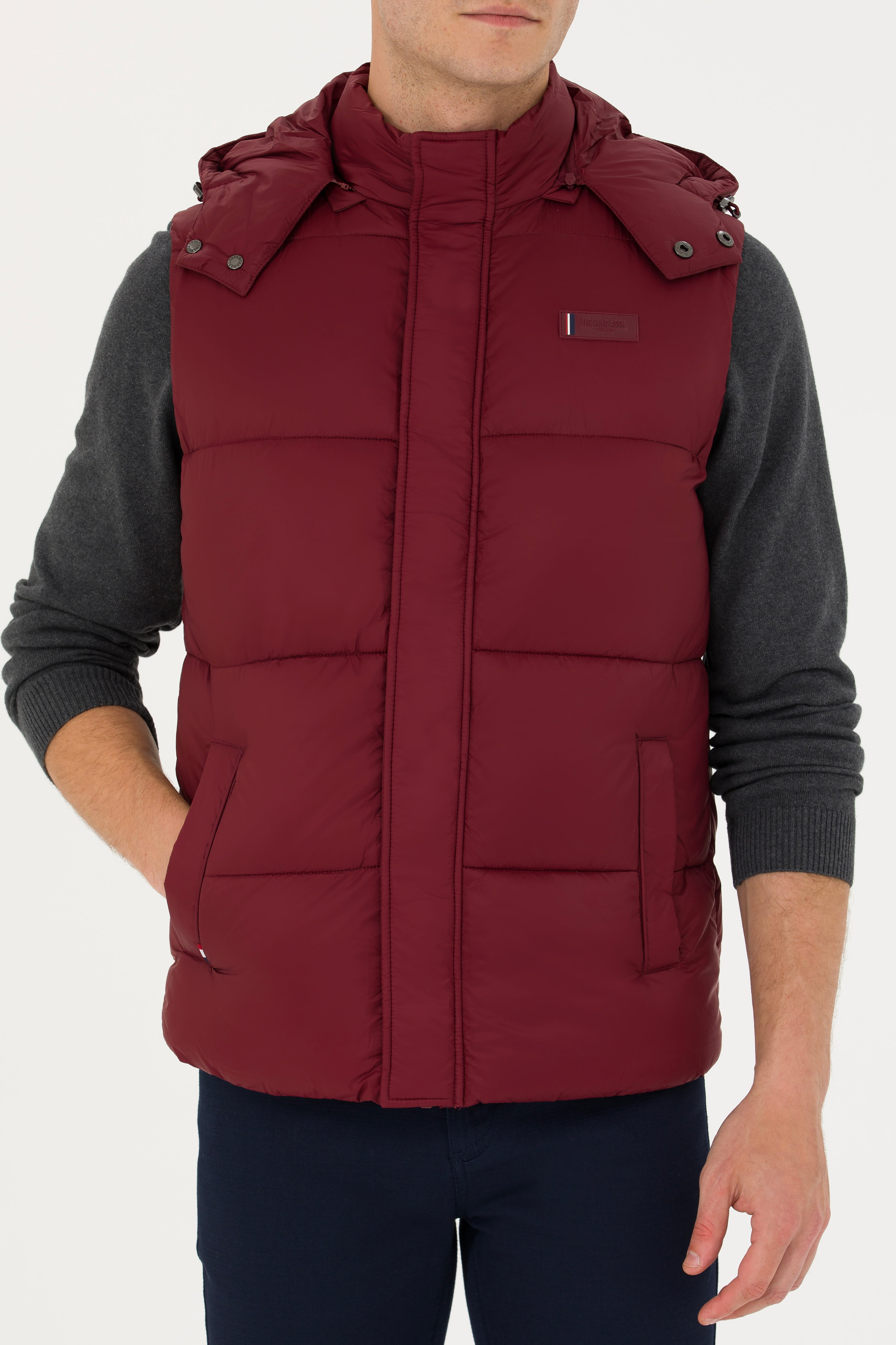 Erkek Bordo Yelek - Image 6