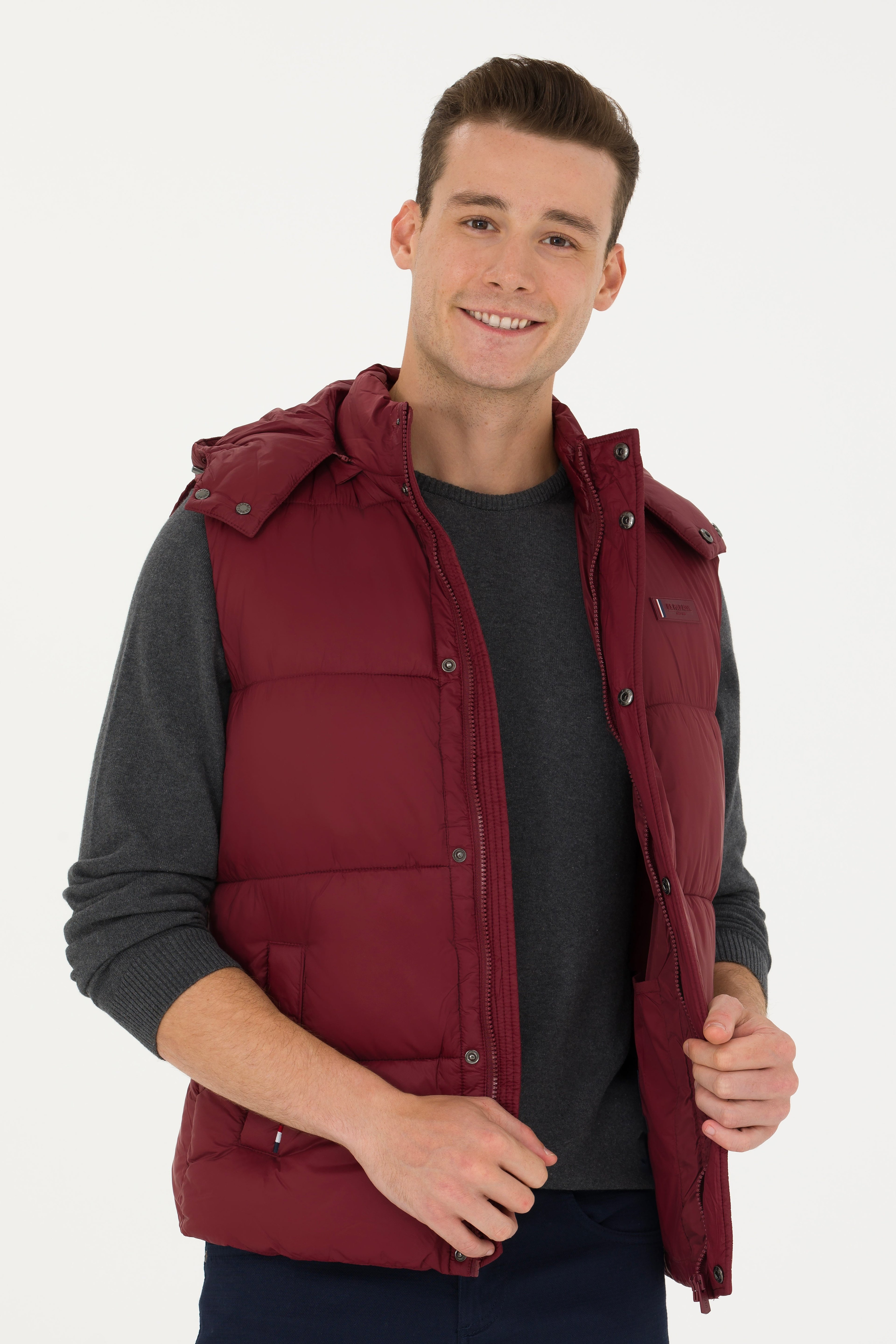 Erkek Bordo Yelek - Image 3