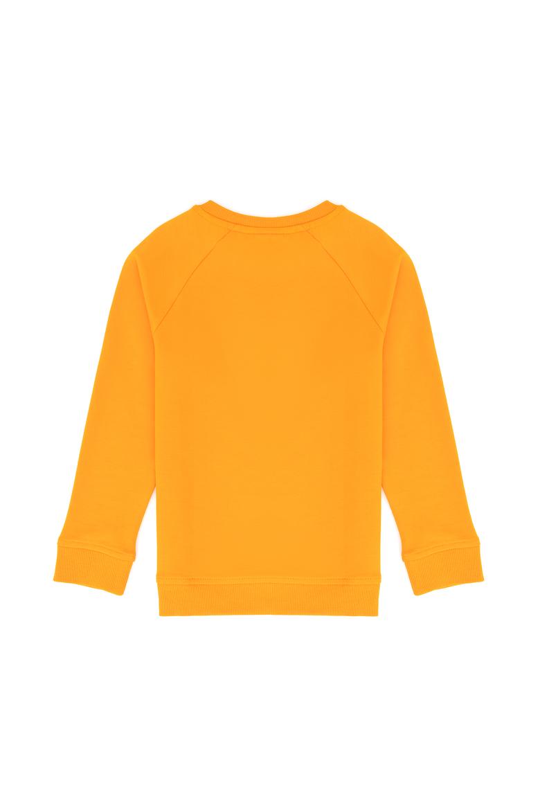 Erkek Çocuk Koyu Sarı Basic Bisiklet Yaka Sweatshirt - 50273756334