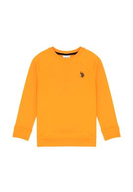 Erkek Çocuk Koyu Sarı Basic Bisiklet Yaka Sweatshirt - 50273756334