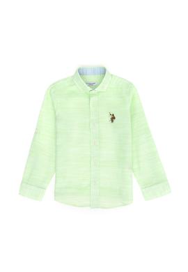 Erkek Çocuk Neon Sarı Uzun Kollu Gömlek - 50264103013