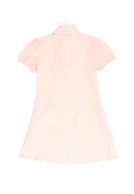 Kız Çocuk Turuncu Kısa Kol Dokuma Elbise - 50262735026