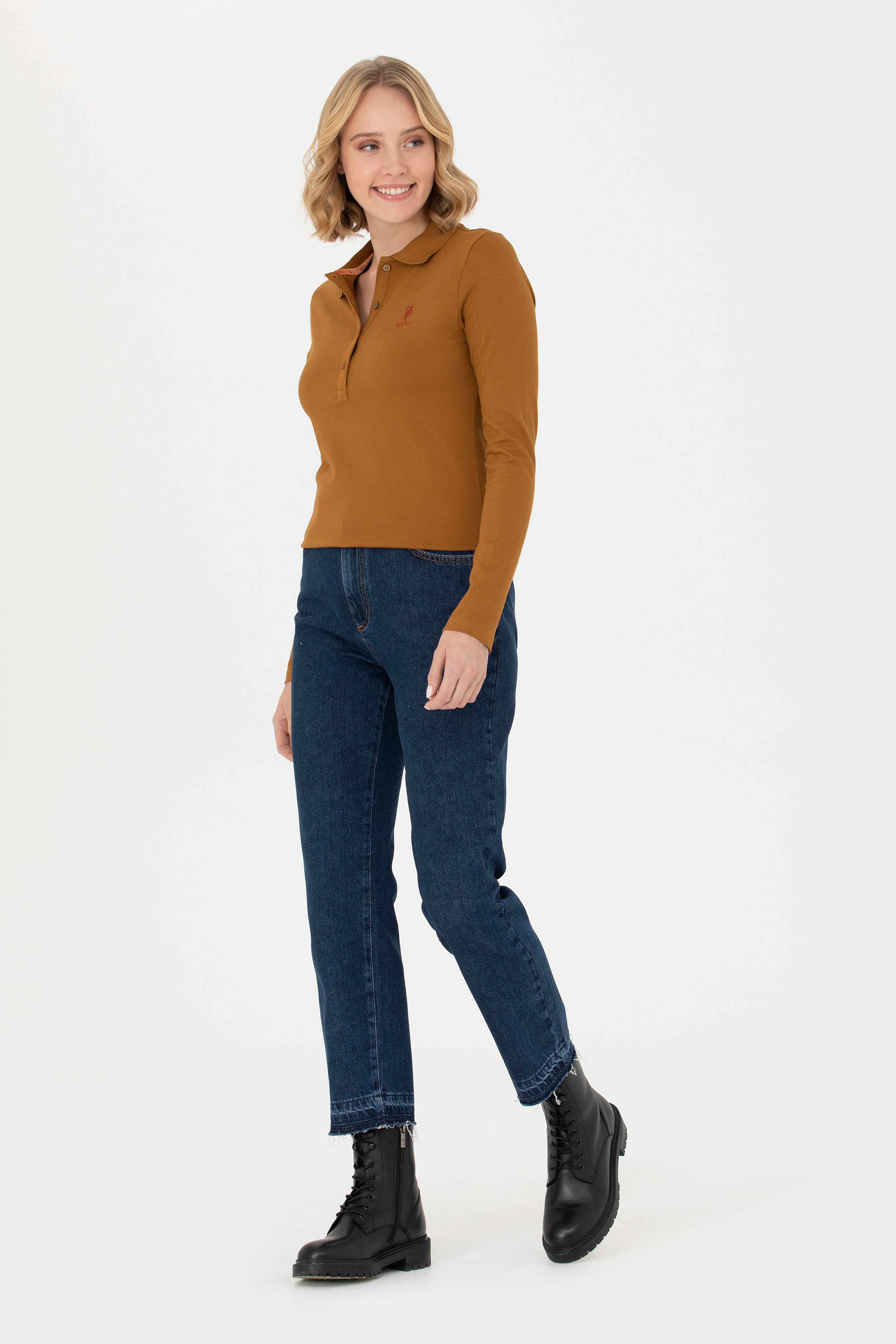 Kadın Coconut Basic Polo Yaka Sweatshirt