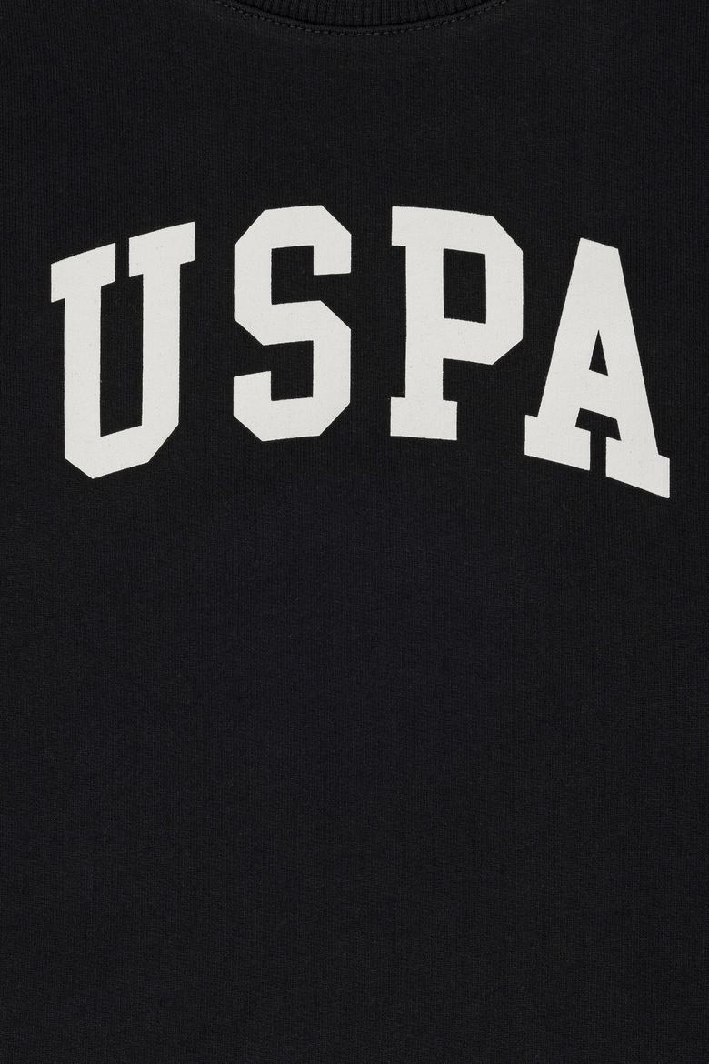 Erkek Çocuk Siyah Basic Bisiklet Yaka Sweatshirt - 50273757214