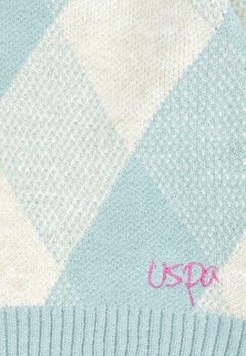 Kız Çocuk Mint Bisiklet Yaka Kazak - 50271890022