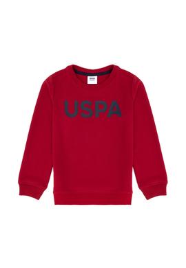 Çocuk Kırmızı Basic Bisiklet Yaka Sweatshirt - 50269425012