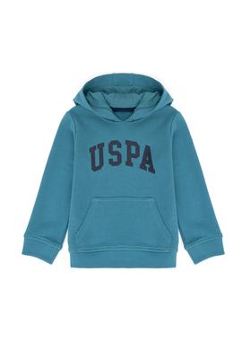 Çocuk Petrol Basic Kapüşonlu Sweatshirt - 50277088072