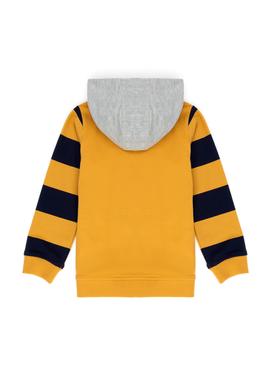 Erkek Çocuk Hardal Kapüşonlu Sweatshirt - 50277342001