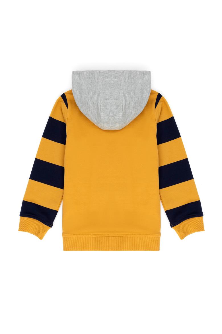 Erkek Çocuk Hardal Kapüşonlu Sweatshirt - 50277342001