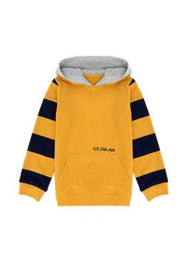 Erkek Çocuk Hardal Kapüşonlu Sweatshirt - 50277342001