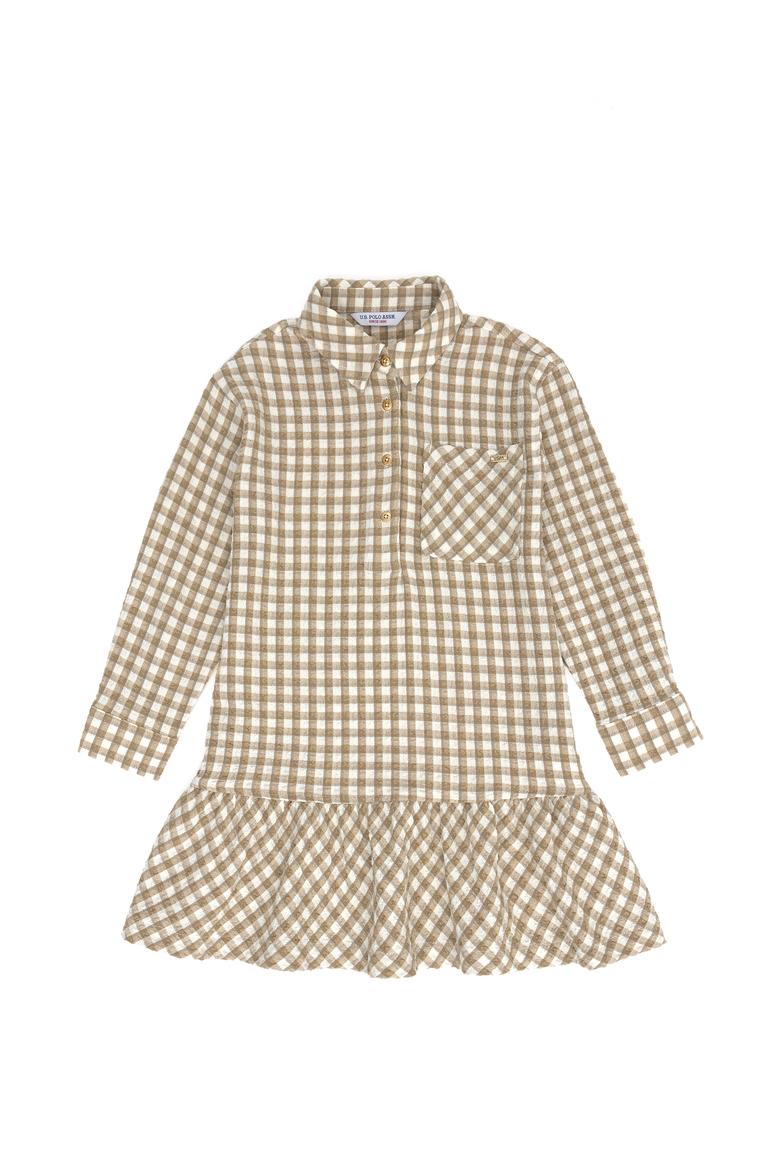 Kız Çocuk Coconut Uzun Kol Dokuma Elbise - 50271201027