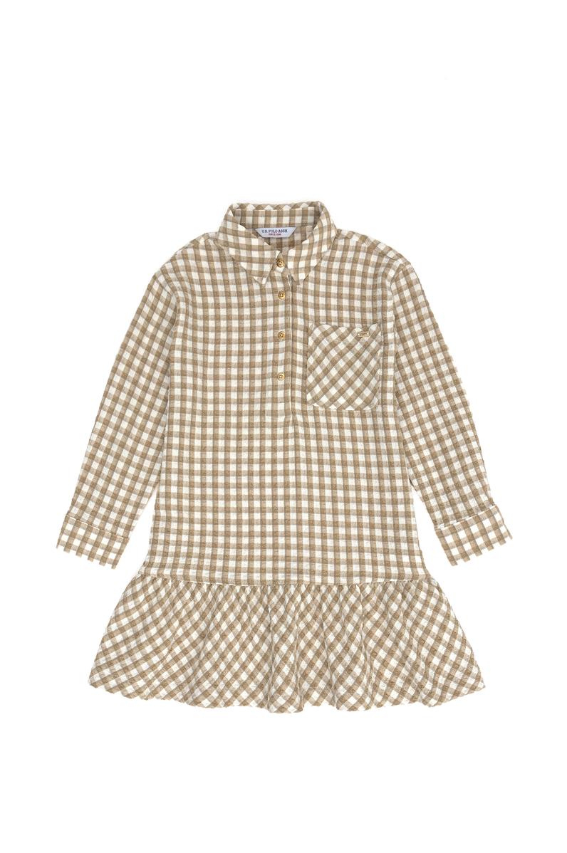 Kız Çocuk Coconut Uzun Kol Dokuma Elbise