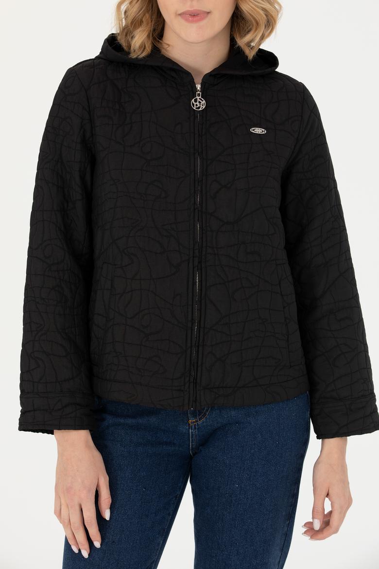 Kadın Siyah Uzun Kollu Gömlek - 50271772026