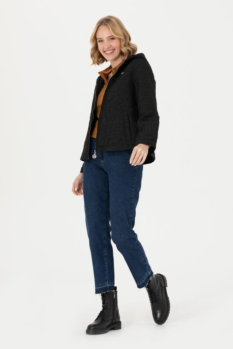 Kadın Siyah Uzun Kollu Gömlek - 50271772026