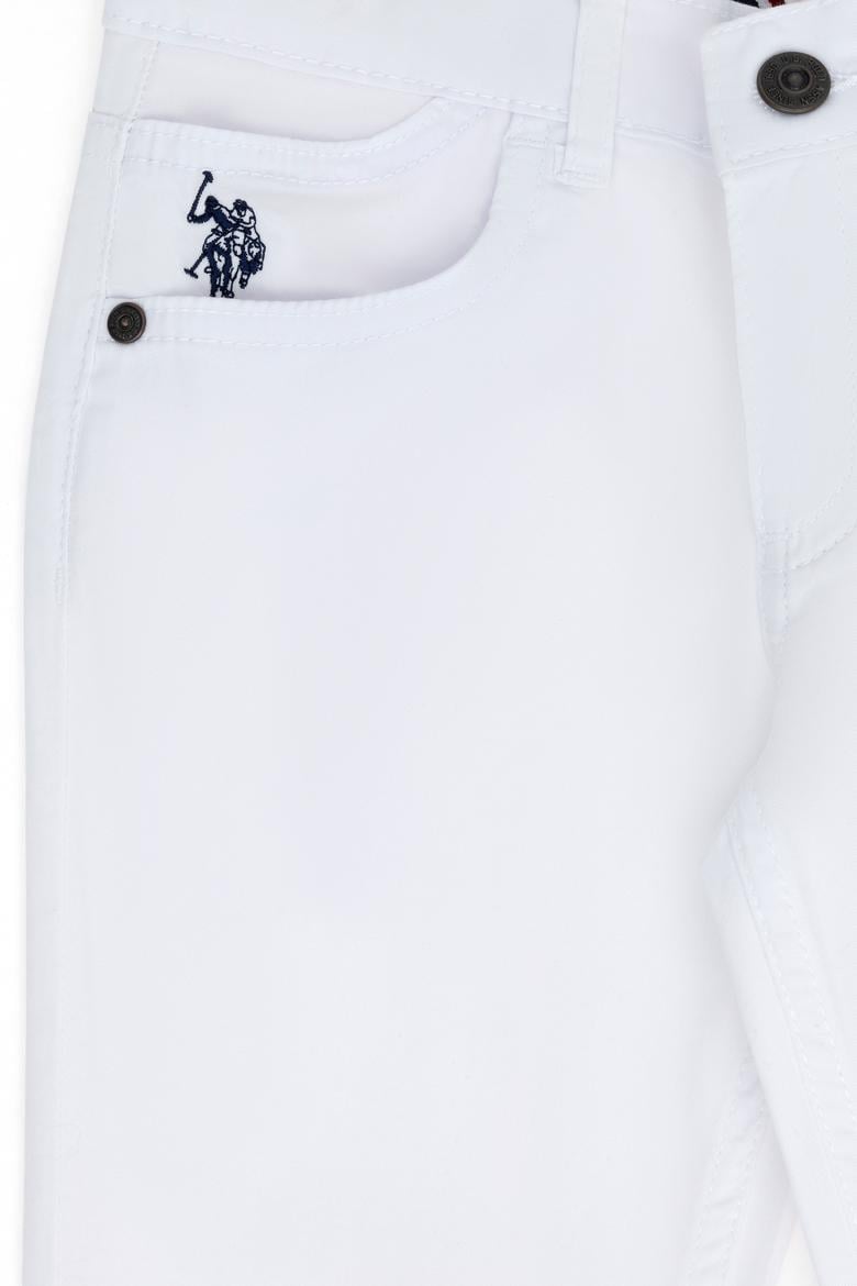 Erkek Çocuk Beyaz Kanvas Pantolon - 50263988012