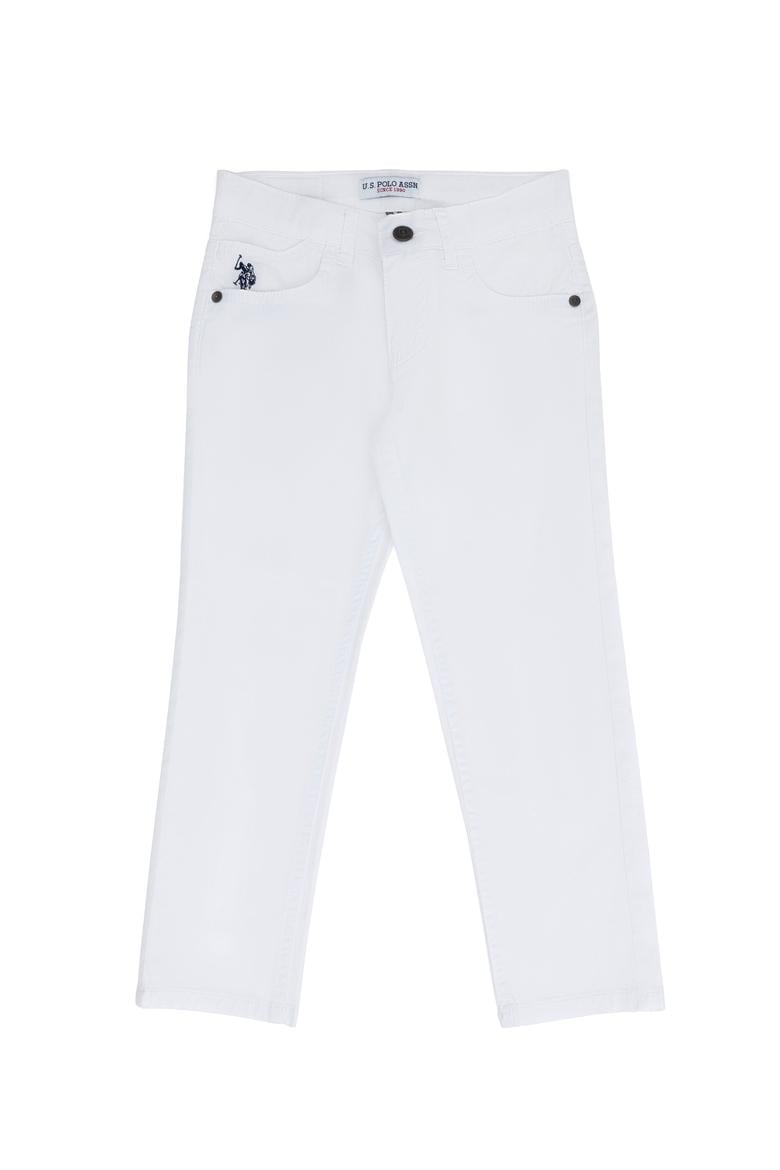 Erkek Çocuk Beyaz Kanvas Pantolon - 50263988012