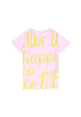 Kız Çocuk Manolya Bisiklet Yaka Tişört - 50265381007