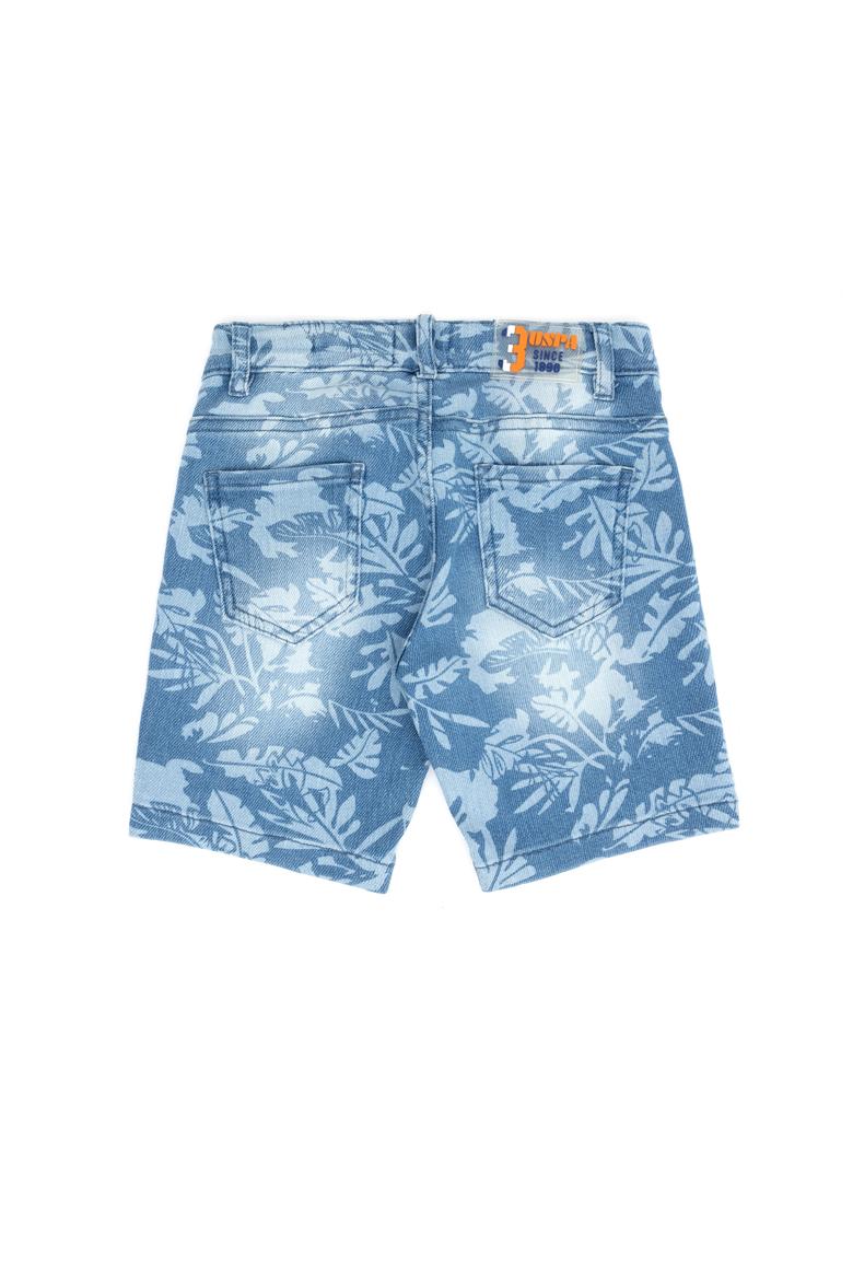 Erkek Çocuk Açık Mavi Jean Şort - 50264442008