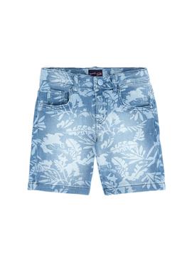 Erkek Çocuk Açık Mavi Jean Şort - 50264442008