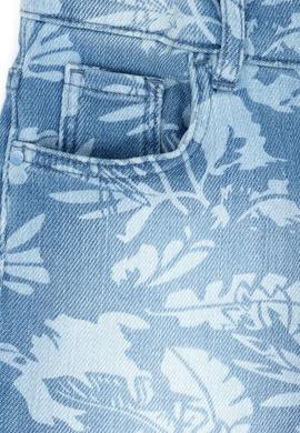 Erkek Çocuk Açık Mavi Jean Şort - 50264442008