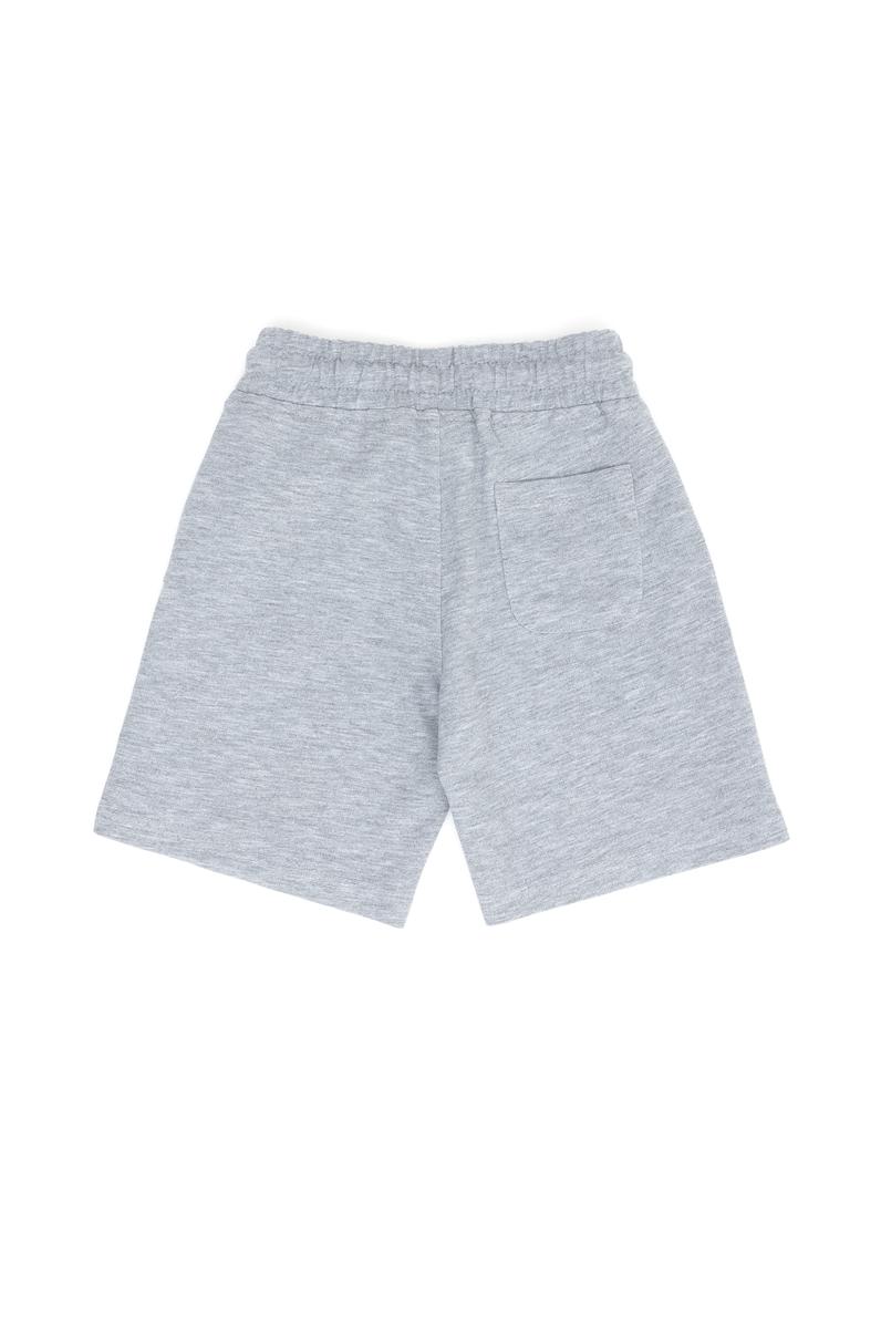 Erkek Çocuk Gri Melanj Örme Şort