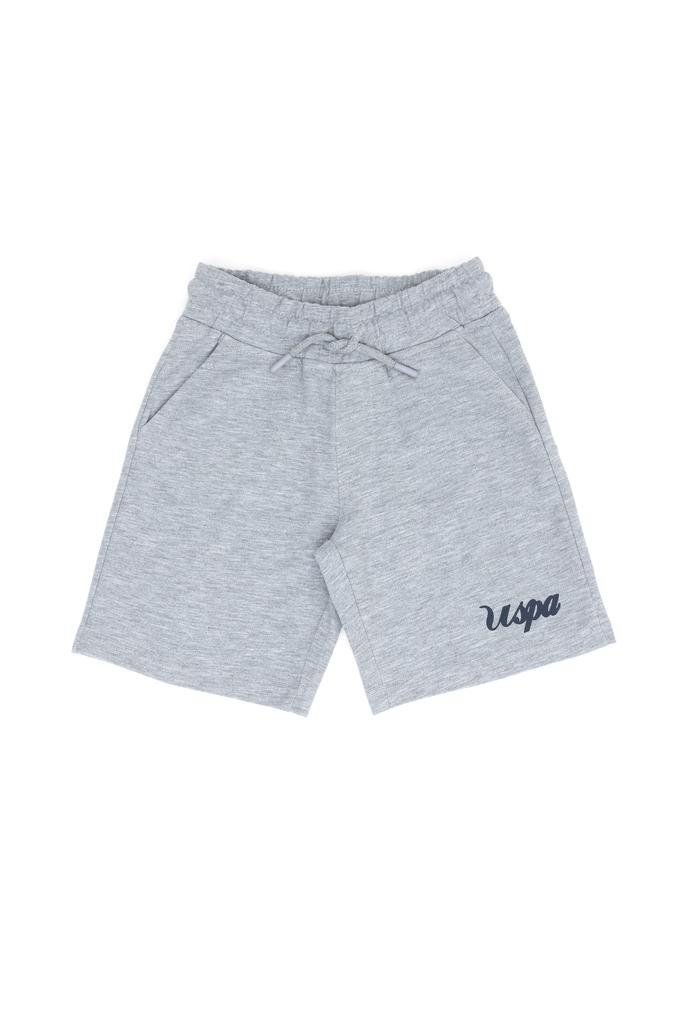 Erkek Çocuk Gri Melanj Örme Şort