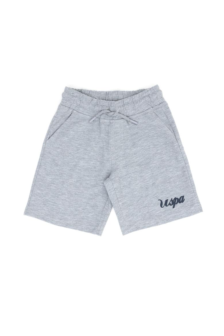 Erkek Çocuk Gri Melanj Örme Şort