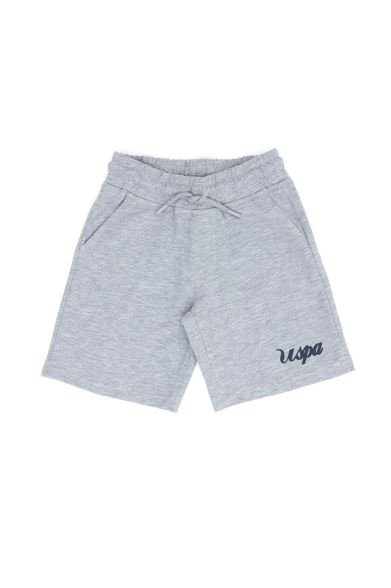 Erkek Çocuk Gri Melanj Örme Şort