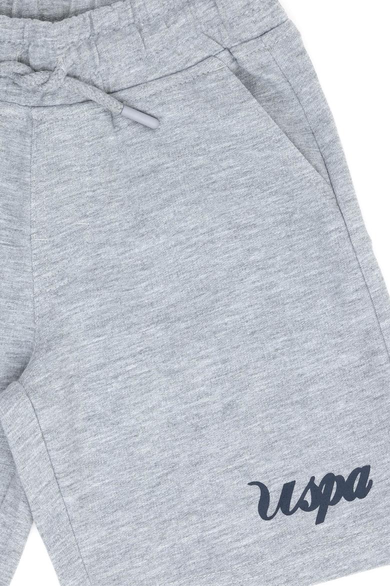 Erkek Çocuk Gri Melanj Örme Şort - 50265993002