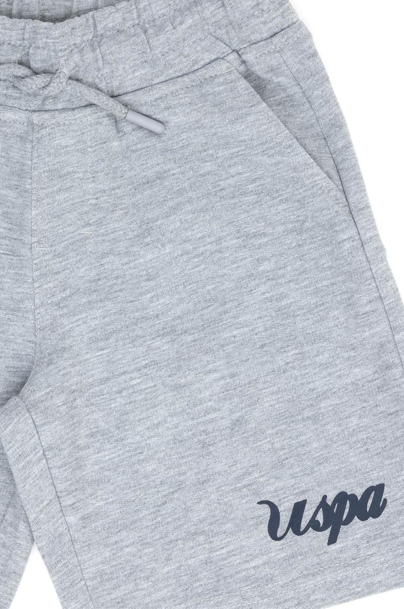 Erkek Çocuk Gri Melanj Örme Şort