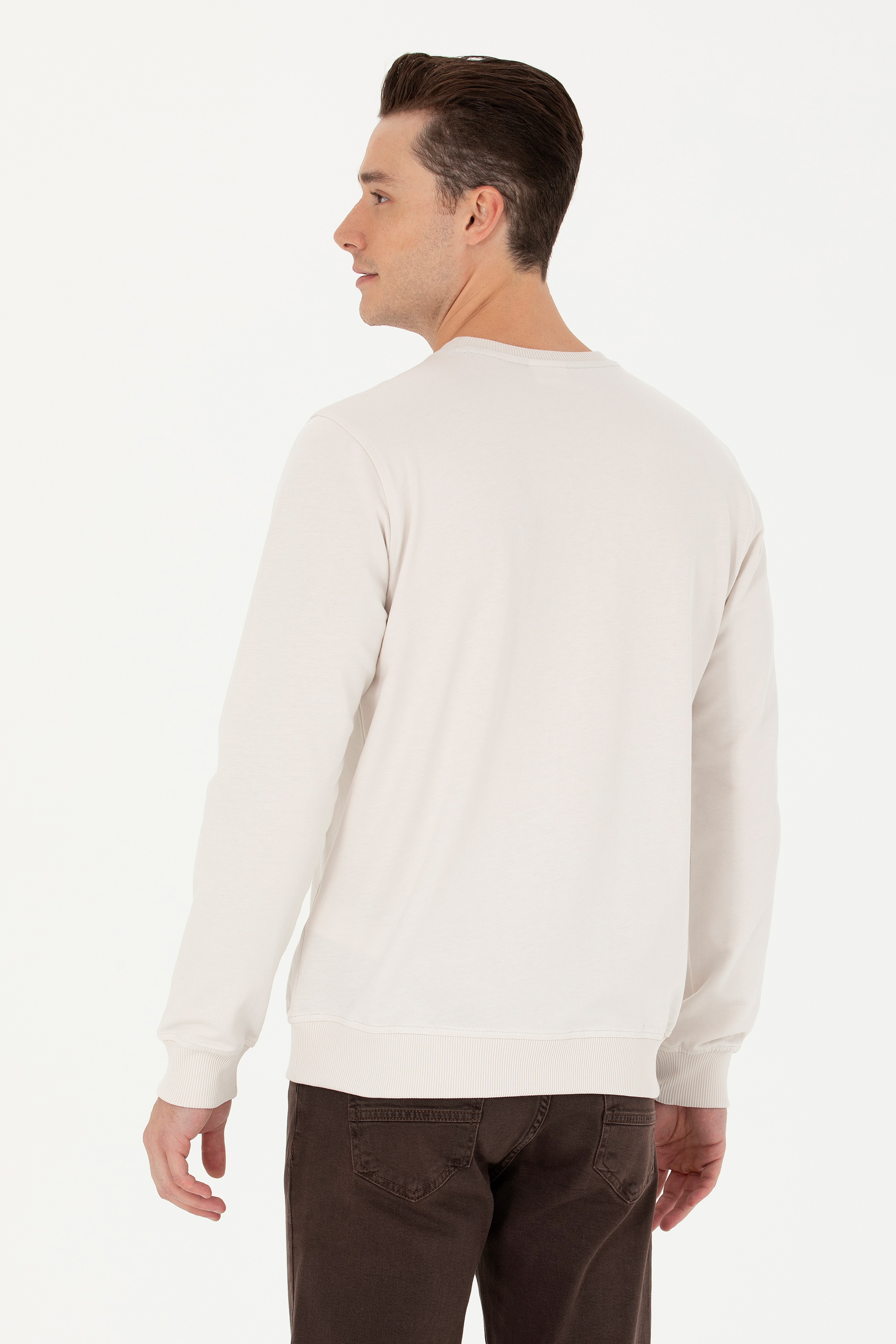Erkek Taş Sweatshirt - Image 5