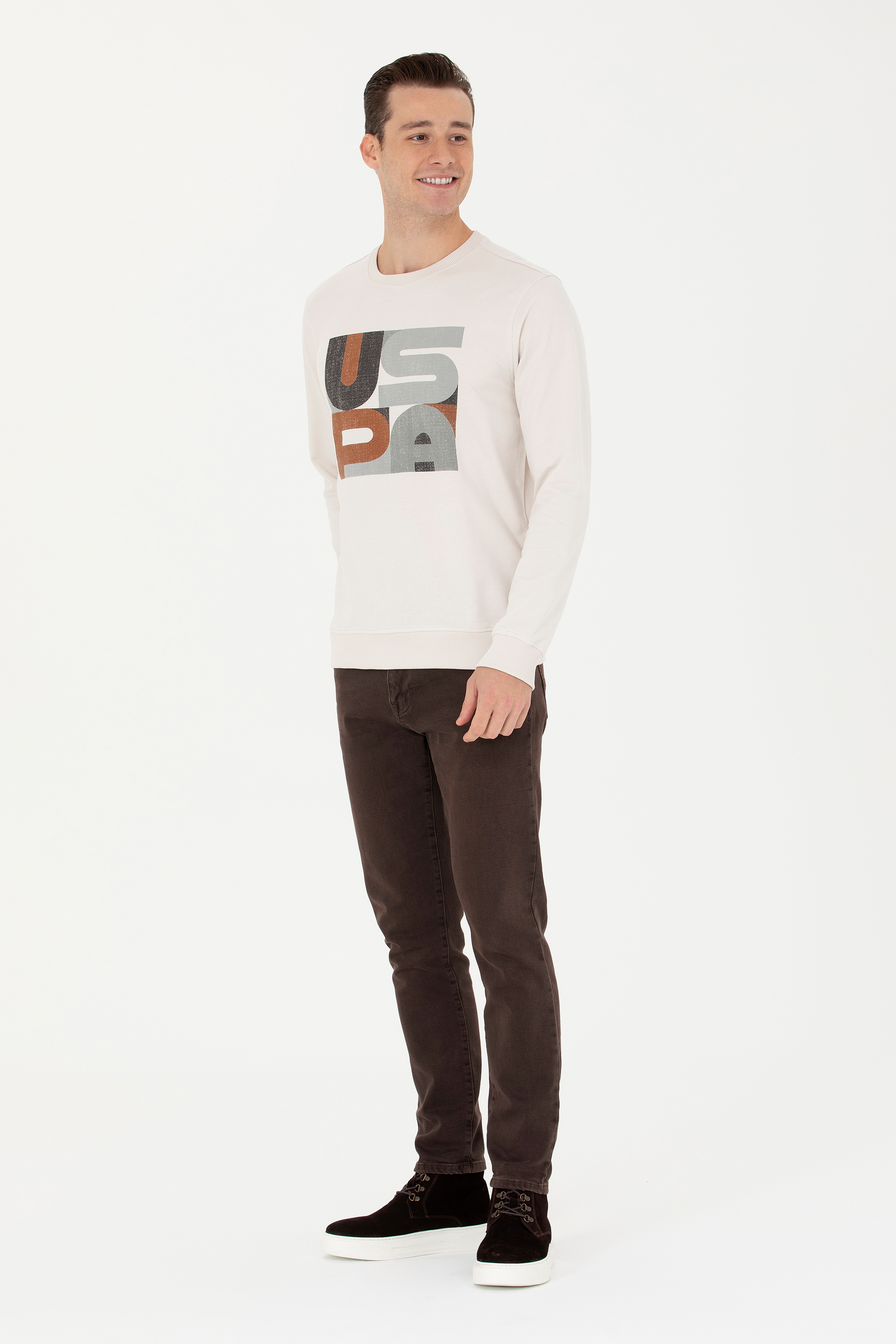 Erkek Taş Sweatshirt