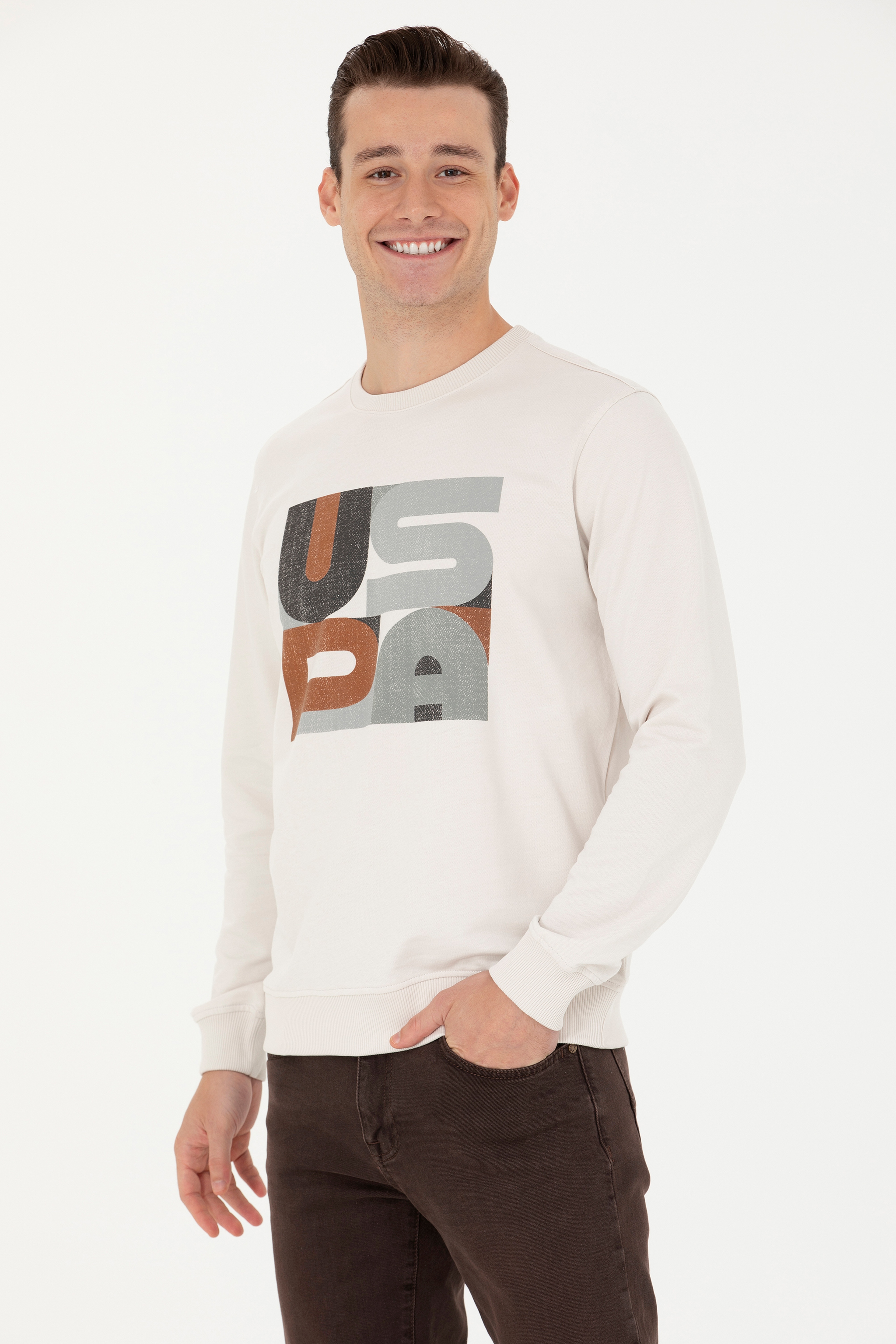 Erkek Taş Sweatshirt