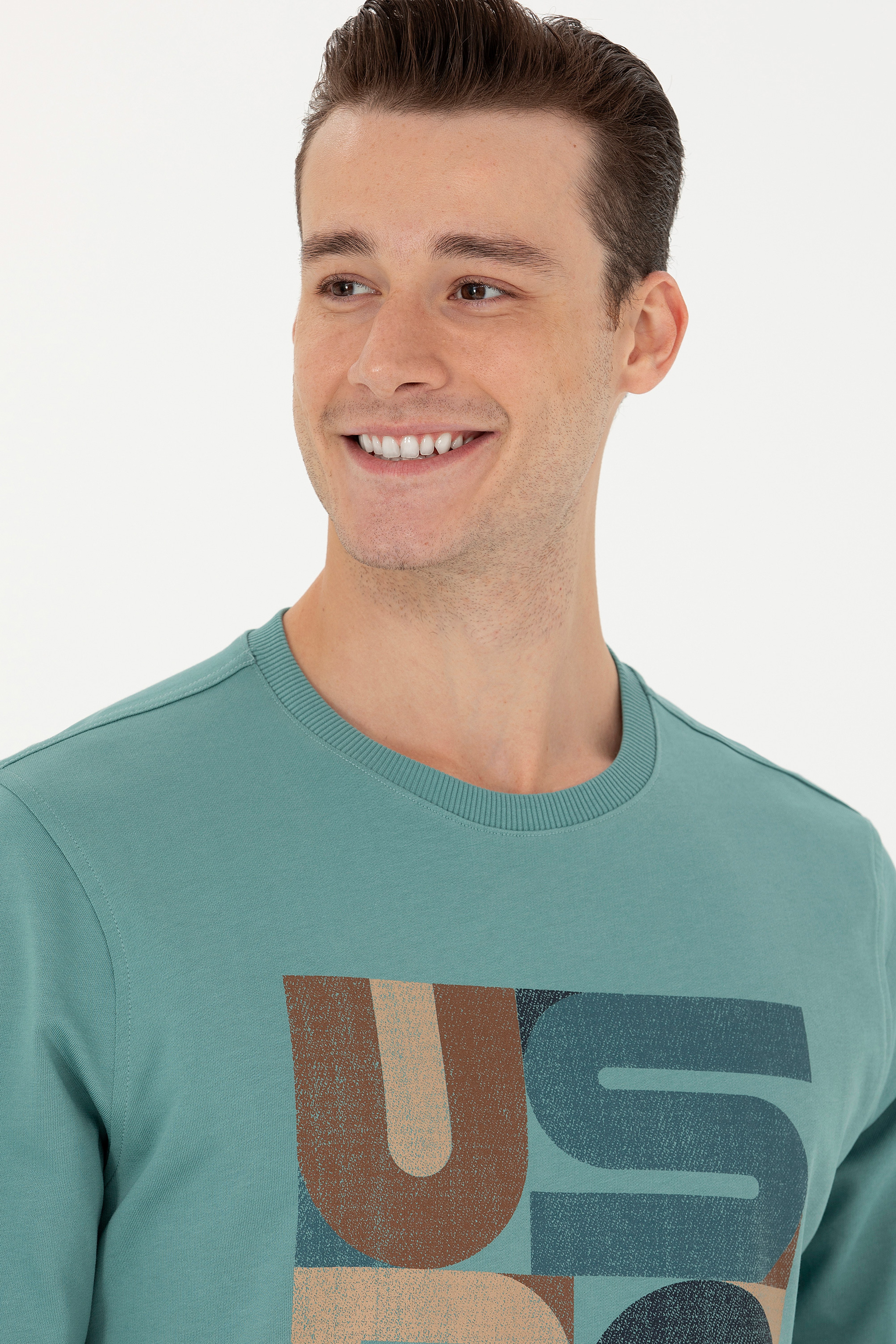 Erkek Mint Sweatshirt - Image 3