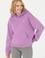 Kadın Lila Kapüşonlu Sweatshirt